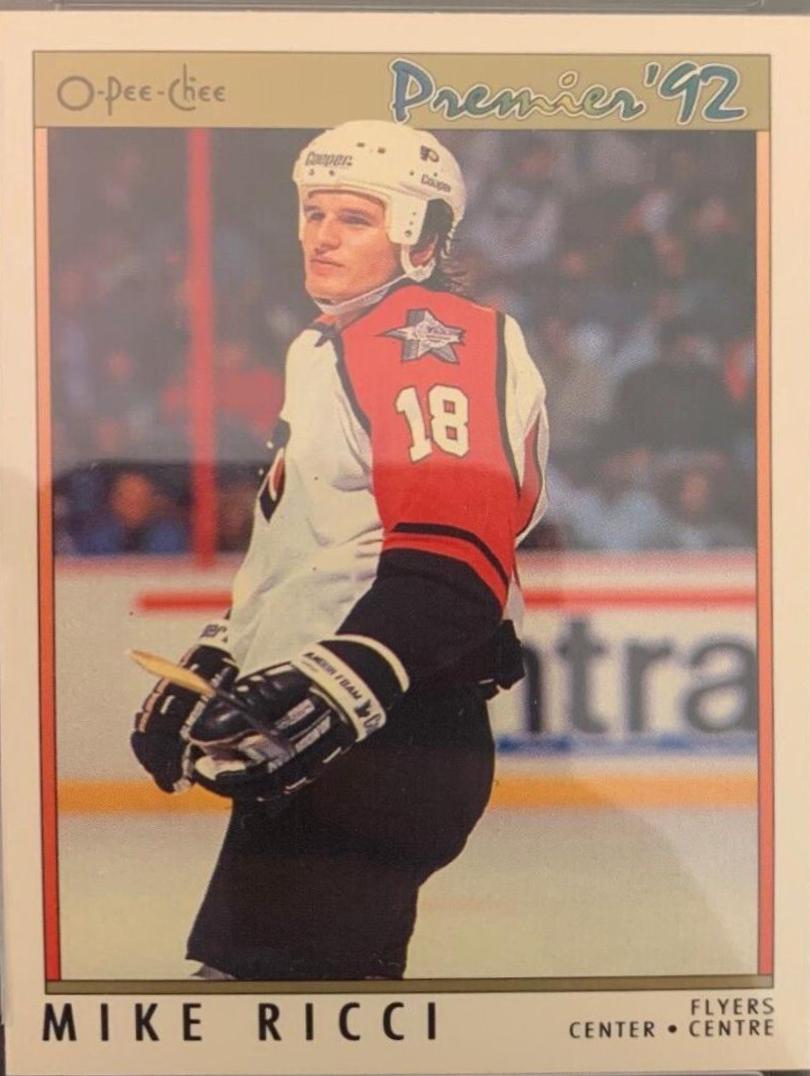 Mike Ricci #23 Hockey Cards 1991 O-Pee-Chee Premier