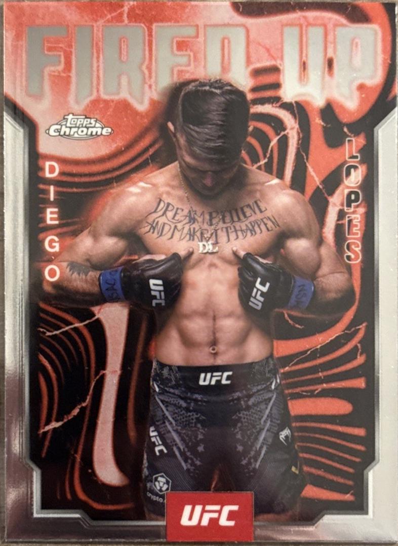 Diego Lopes #FUP-8 Prices | 2025 Topps Chrome UFC Fired Up | UFC Cards