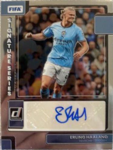 Erling Haaland #SS-EH Soccer Cards 2022 Panini Donruss Signature Series