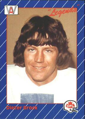Dieter Brock #6 Football Cards 1991 All World CFL