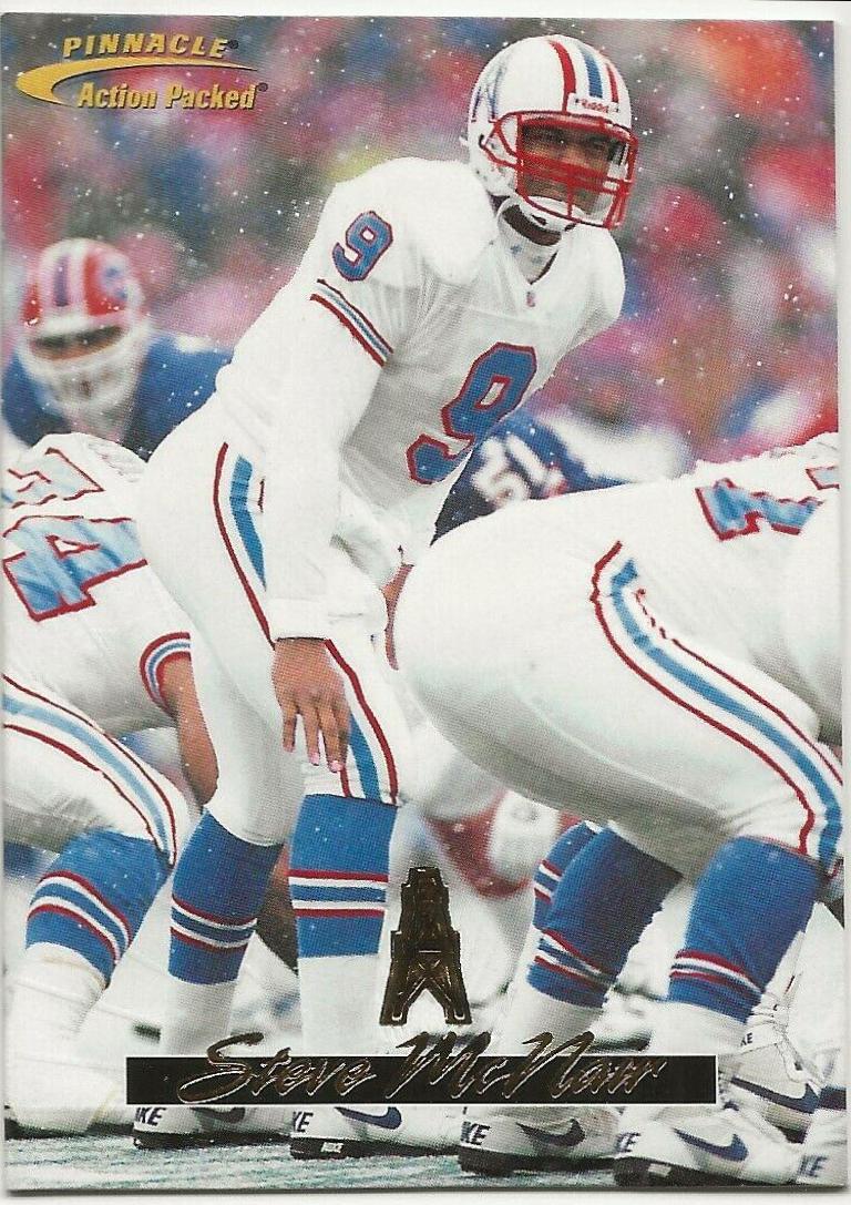 Steve McNair #15 Football Cards 1996 Action Packed