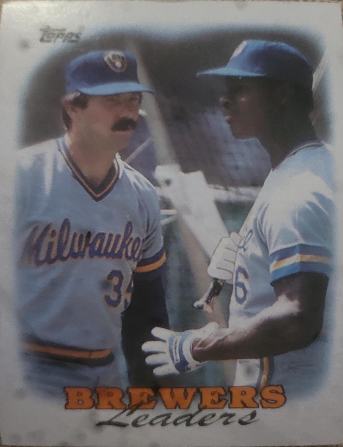 Milwaukee Brewers #639 Baseball Cards 1988 Topps League Leaders