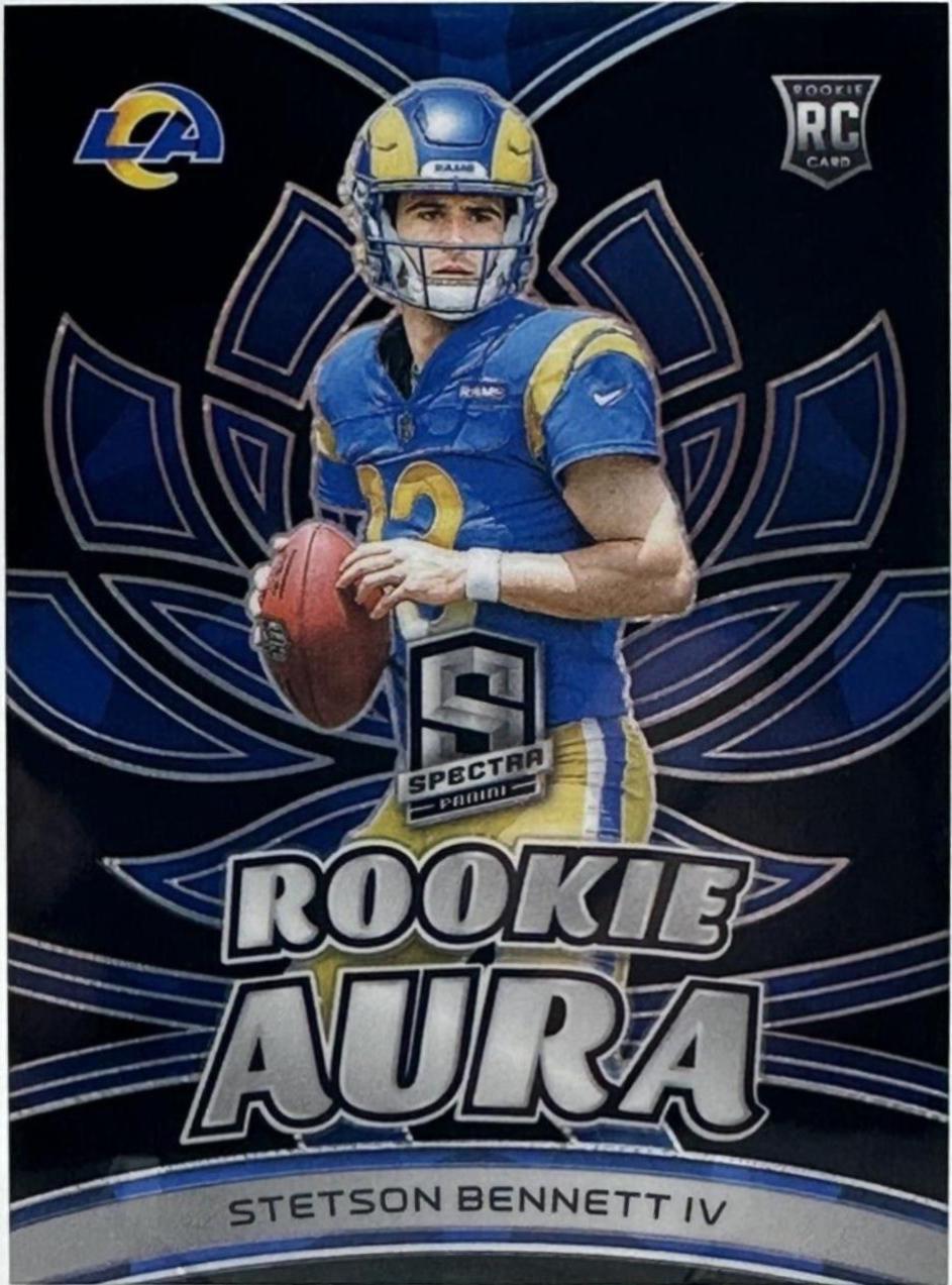 Stetson Bennett IV #25 2023 Panini Spectra Football Rookie Aura