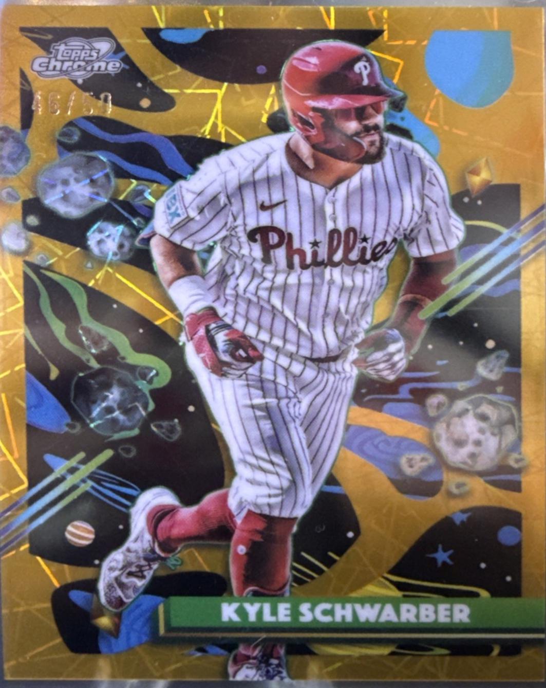 Kyle Schwarber [Gold Interstellar Refractor] #13