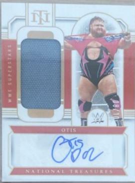 Otis #20 Wrestling Cards 2024 Panini National Treasures WWE Superstar Material Signature
