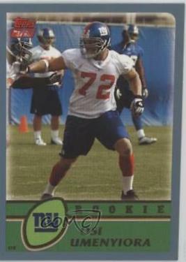 Osi Umenyiora #324 Football Cards 2003 Topps