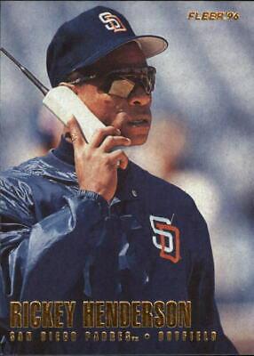 Rickey Henderson #U197 Baseball Cards 1996 Fleer Update