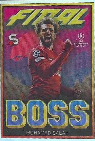 Mohamed Salah #FB-MS Soccer Cards 2022 Topps UEFA Superstars Final Boss