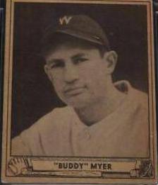 Buddy Myer #17 Baseball Cards 1940 Play Ball