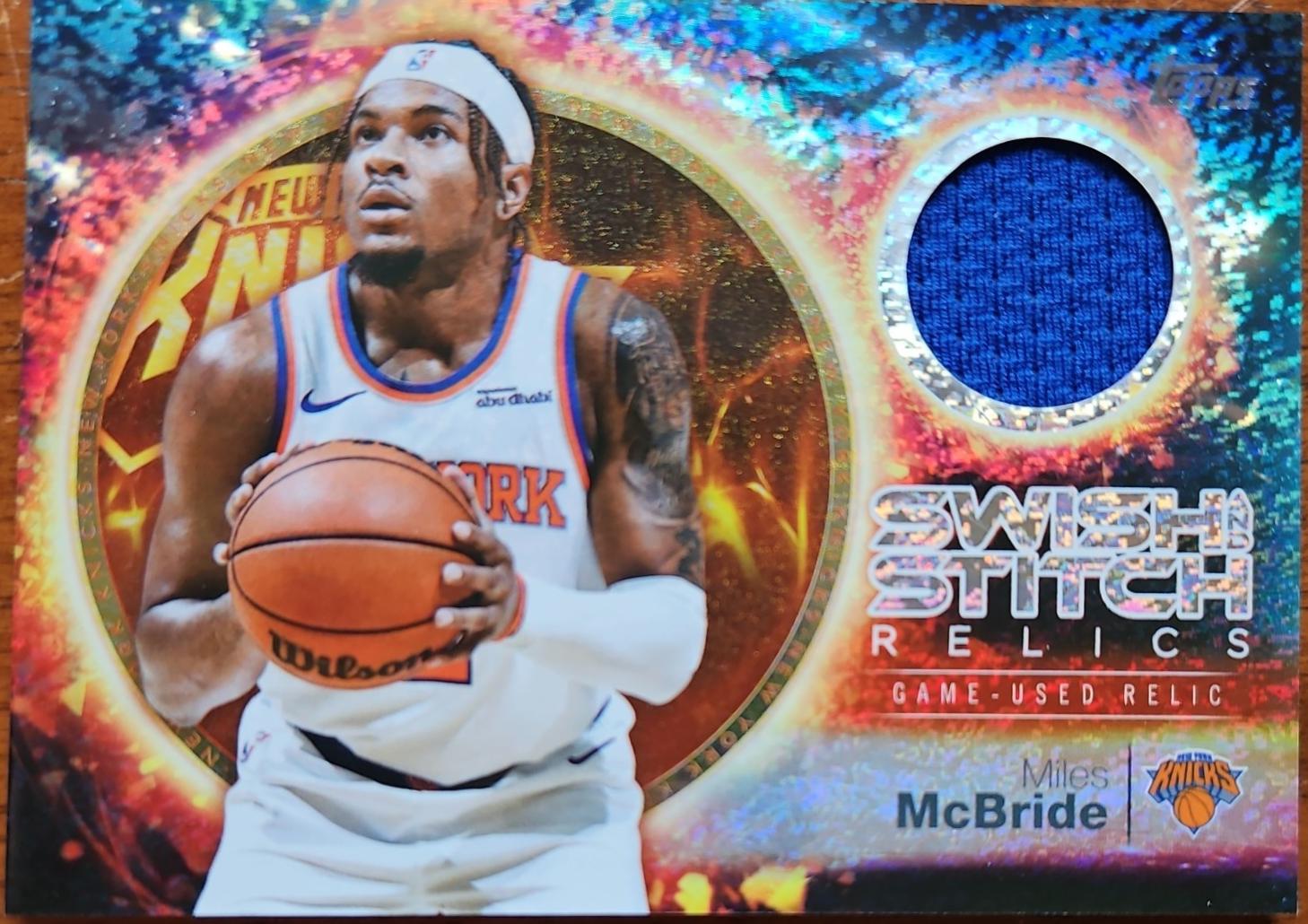 Miles McBride #SST-MM Prices | 2025 Topps Swish and Stitch Relic