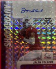 Jalen Tolbert #A-JTO Football Cards 2022 Panini Mosaic Draft Picks Autographs