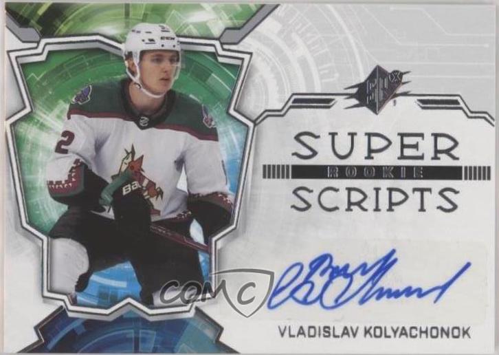 Vladislav Kolyachonok #SSR-VK 2022 Spx Rookie Superscripts Autographs Hockey