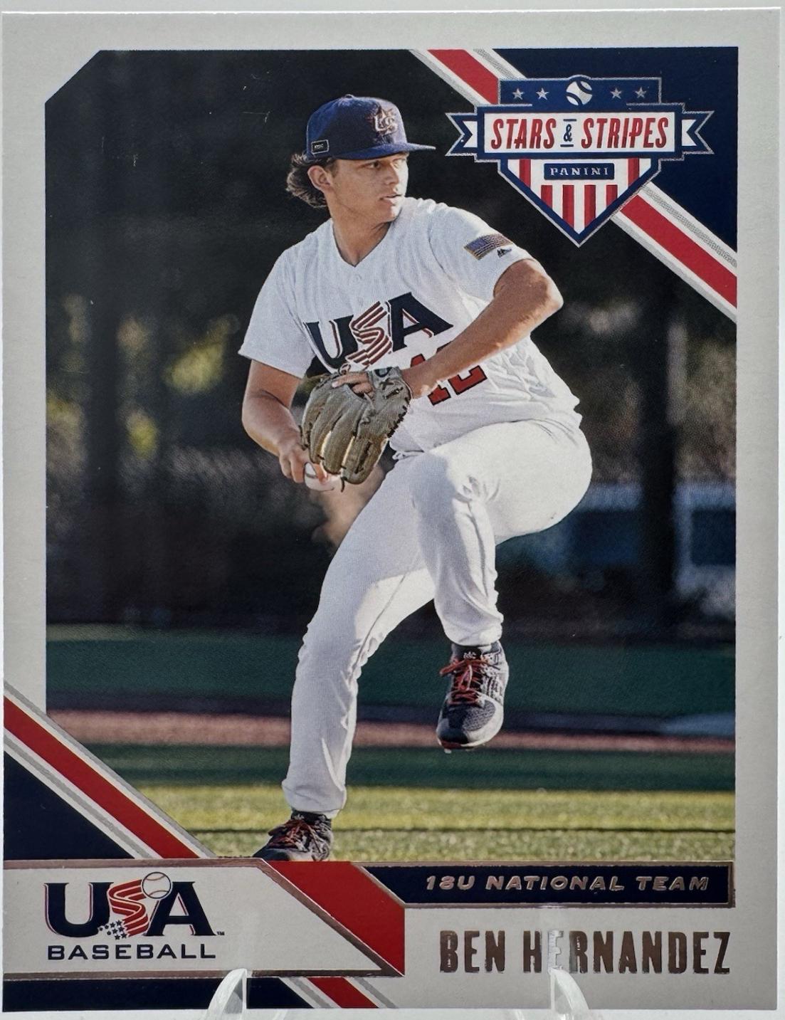 Ben Hernandez #31 Baseball Cards 2020 Panini Stars & Stripes USA