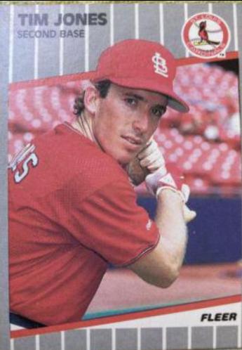 Tim Jones #453 Baseball Cards 1989 Fleer