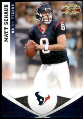 Matt Schaub #49 Football Cards 2011 Panini Gridiron Gear