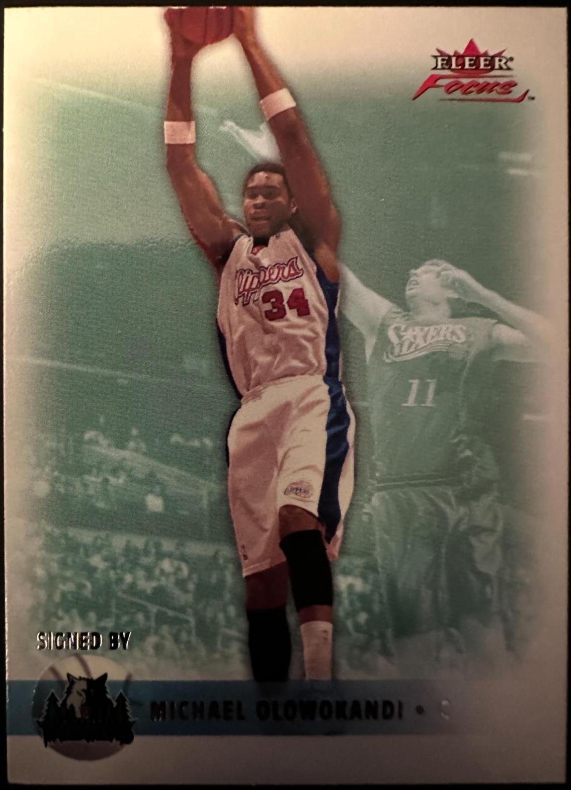 Michael Olowokandi #59 Basketball Cards 2003 Fleer Focus
