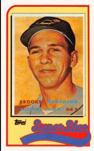 Brooks Robinson #10 Baseball Cards 1989 Topps Ljn Baseball Talk