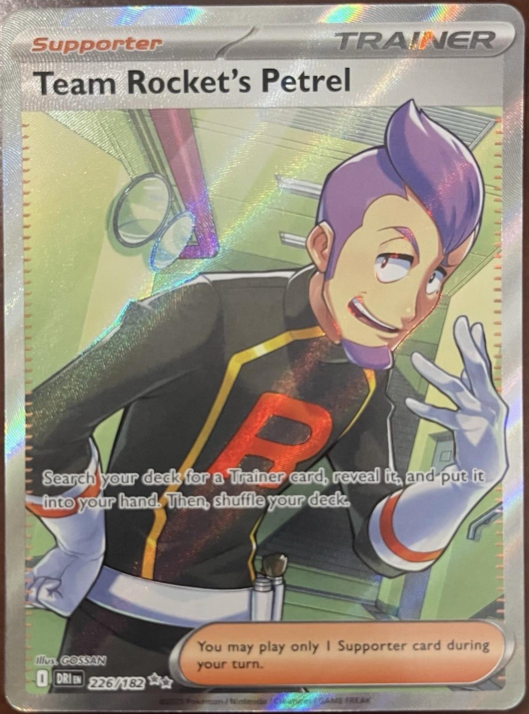 Team Rocket's Petrel #226 Pokemon Destined Rivals