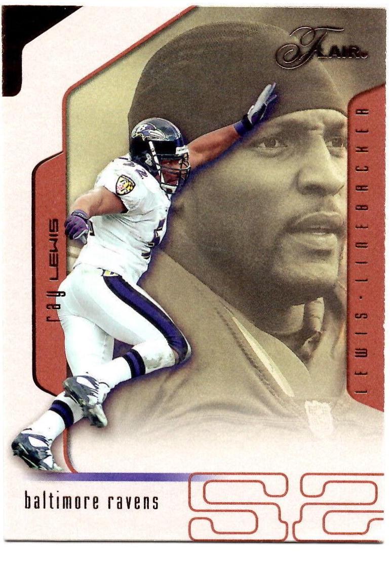 Ray Lewis #4 Football Cards 2002 Flair