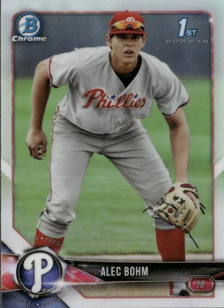 Alec Bohm #BDC-25 Baseball Cards 2018 Bowman Draft