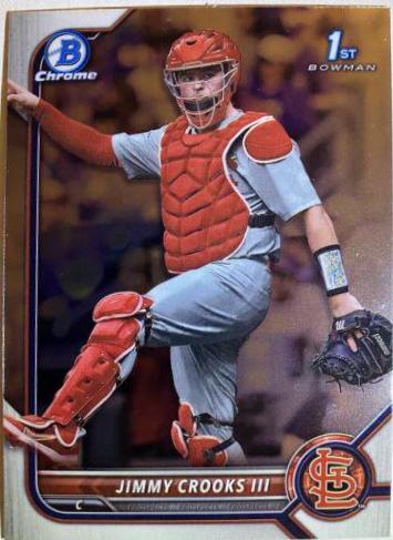 Jimmy Crooks III #BD-178 Baseball Cards 2022 Bowman Draft