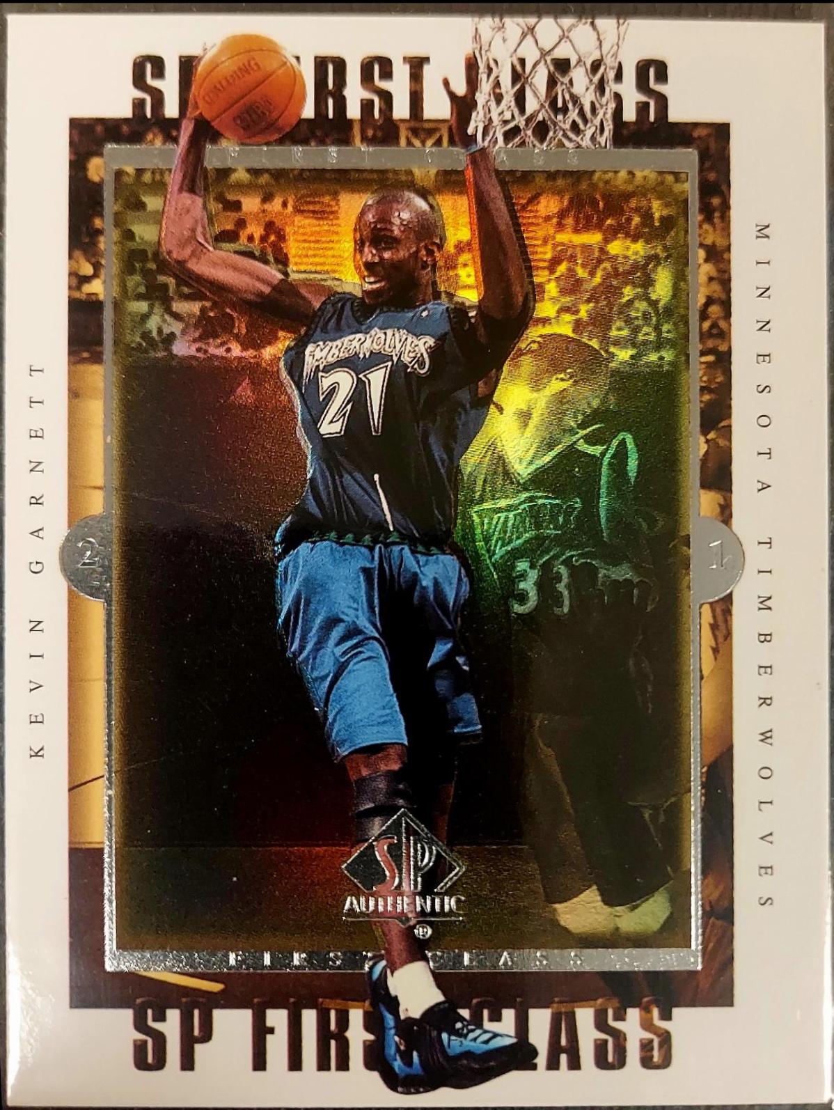 Kevin Garnett #FC1 Basketball Cards 1999 SP Authentic First Class