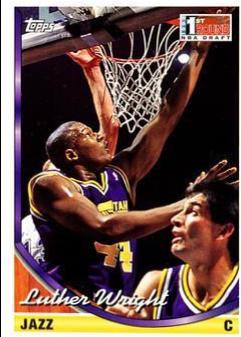 Luther Wright #244 Basketball Cards 1993 Topps