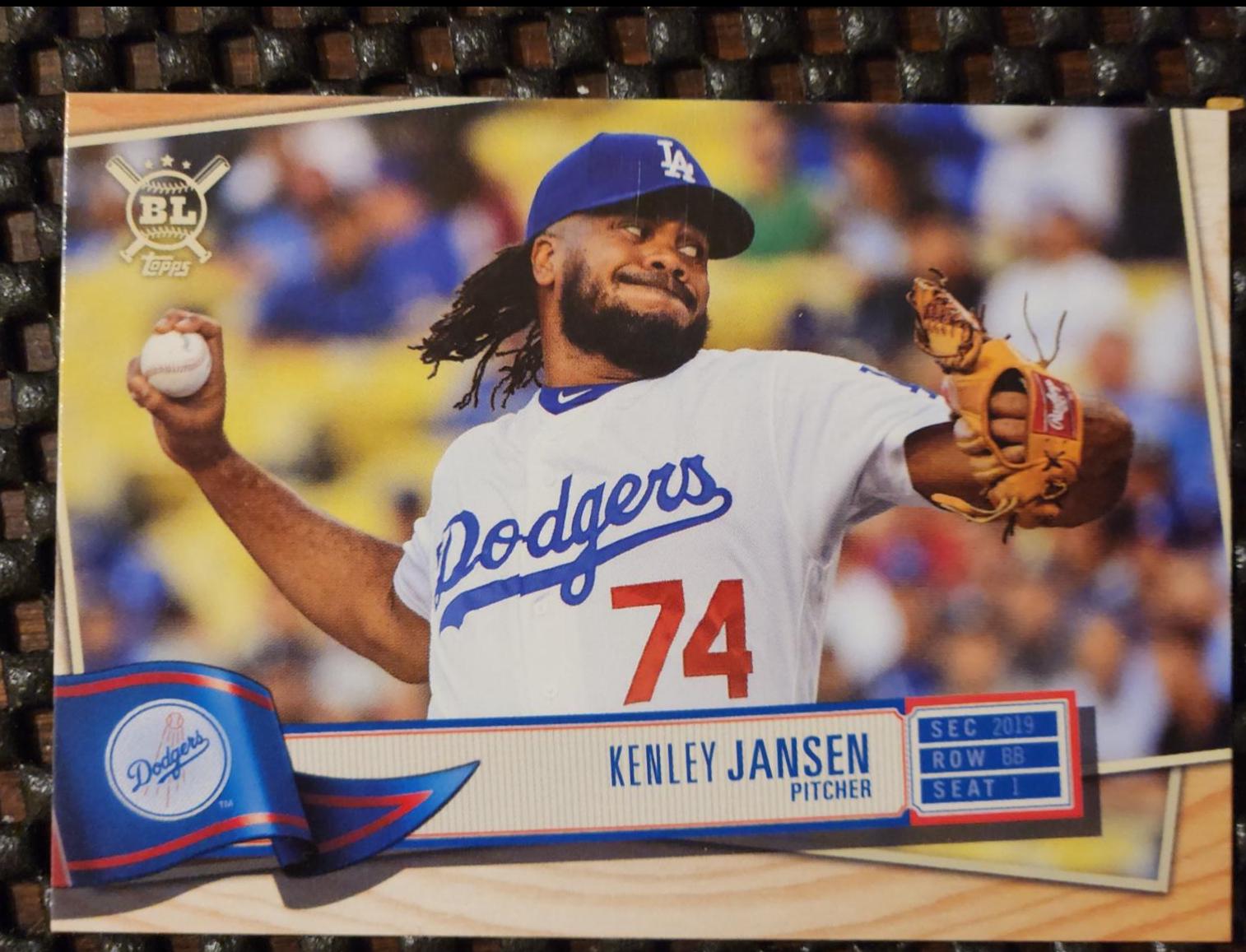 Kenley Jansen #26 Baseball Cards 2019 Topps Big League