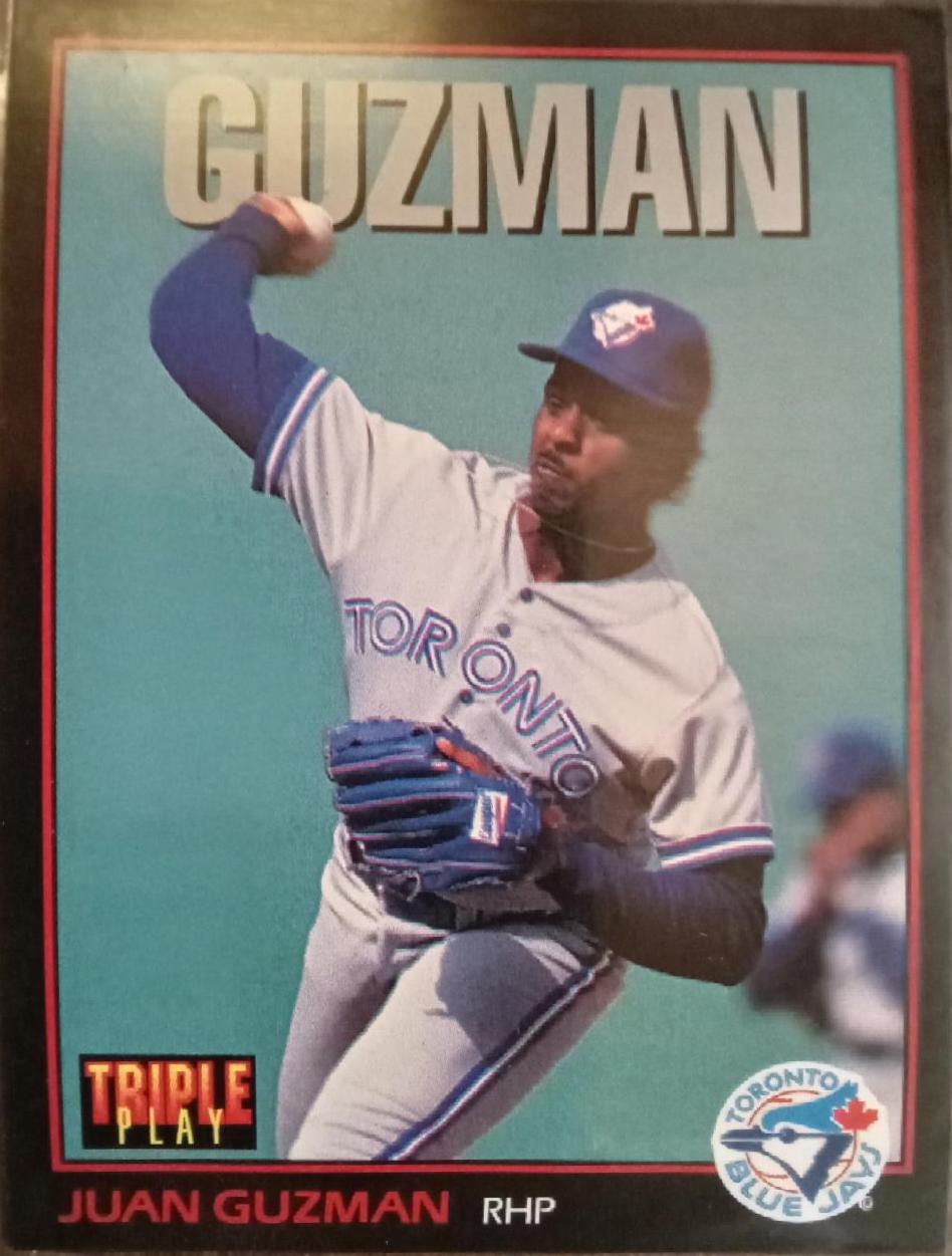 Juan Guzman #28 Baseball Cards 1993 Panini Donruss Triple Play