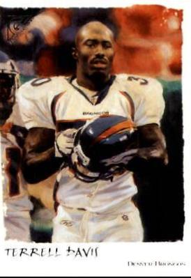 Terrell Davis #6 Football Cards 2002 Topps Gallery