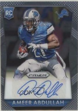 Ameer Abdullah #RS-AA Football Cards 2015 Panini Prizm Rookie Signatures