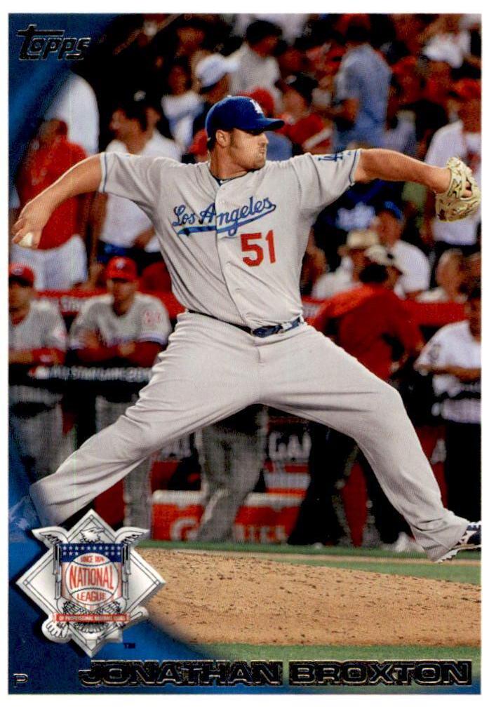 Jonathan Broxton #US-70 Baseball Cards 2010 Topps Update