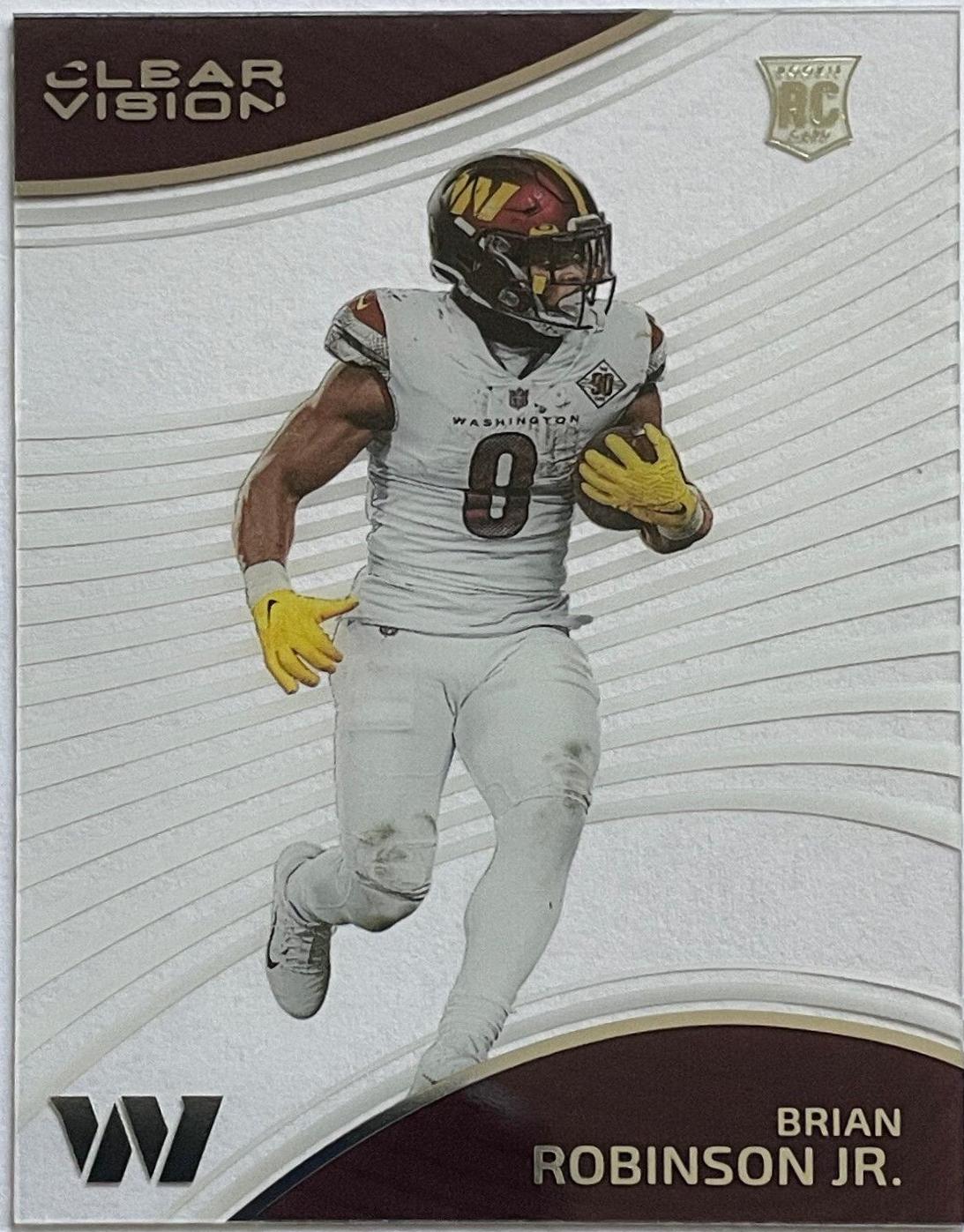 Brian Robinson Jr. #CVR-14 Football Cards 2022 Panini Chronicles Clear Vision Rookies