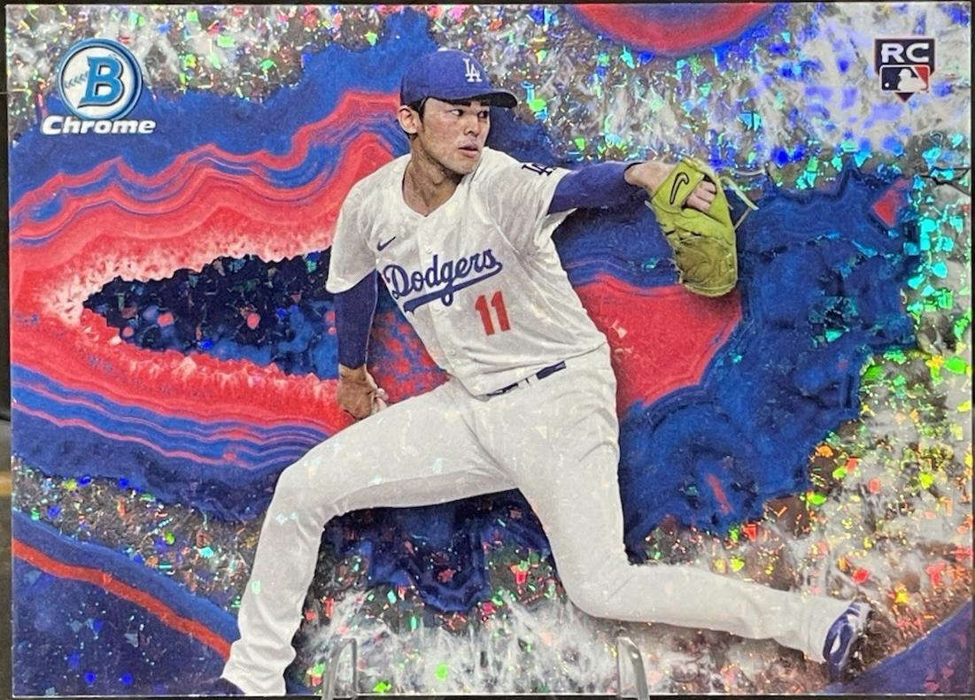 Roki Sasaki #BWC-9 Baseball Cards 2025 Bowman Crystalized