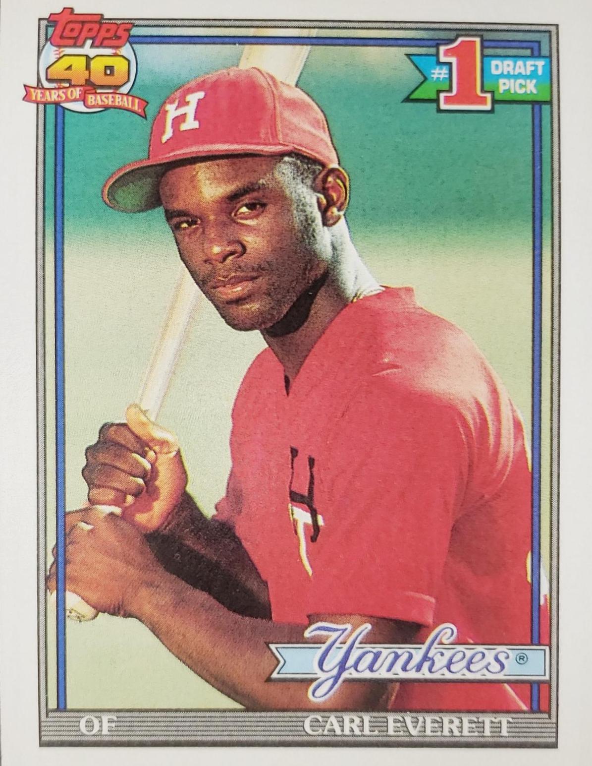 Carl Everett #113 Baseball Cards 1991 Topps