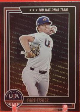 Cade Fisher #54 Baseball Cards 2022 Panini Stars & Stripes USA
