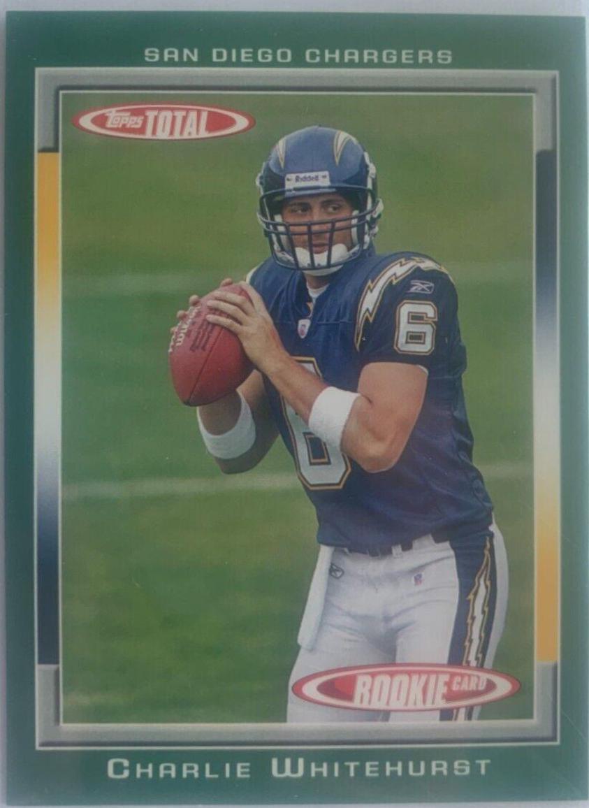 Charlie Whitehurst #500 Football Cards 2006 Topps Total