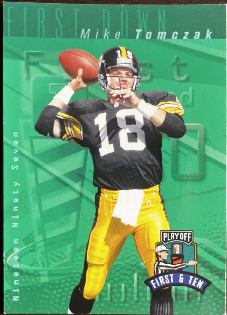 Mike Tomczak #18 Football Cards 1997 Playoff 1st & 10