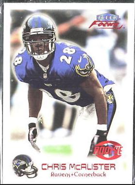 Chris McAlister #108R Football Cards 1999 Fleer Focus