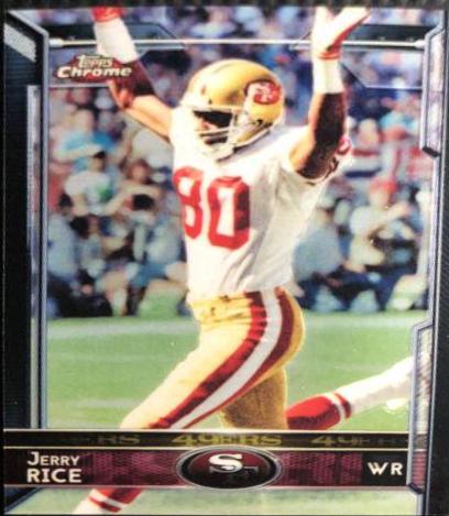 Jerry Rice #5 Football Cards 2015 Topps Chrome