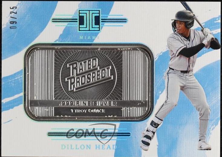 Dillon Head #14 Baseball Cards 2024 Panini Impeccable Silver Prospects Logo