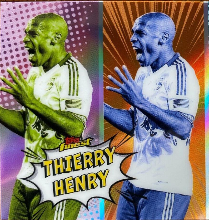 Thierry Henry #PA-12 Soccer Cards 2024 Topps Finest MLS Pop Art