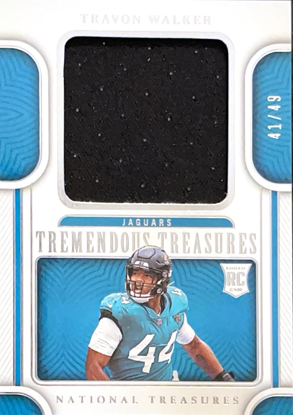 Travon Walker #TTR-TWA Football Cards 2022 Panini National Treasures Tremendous Rookies