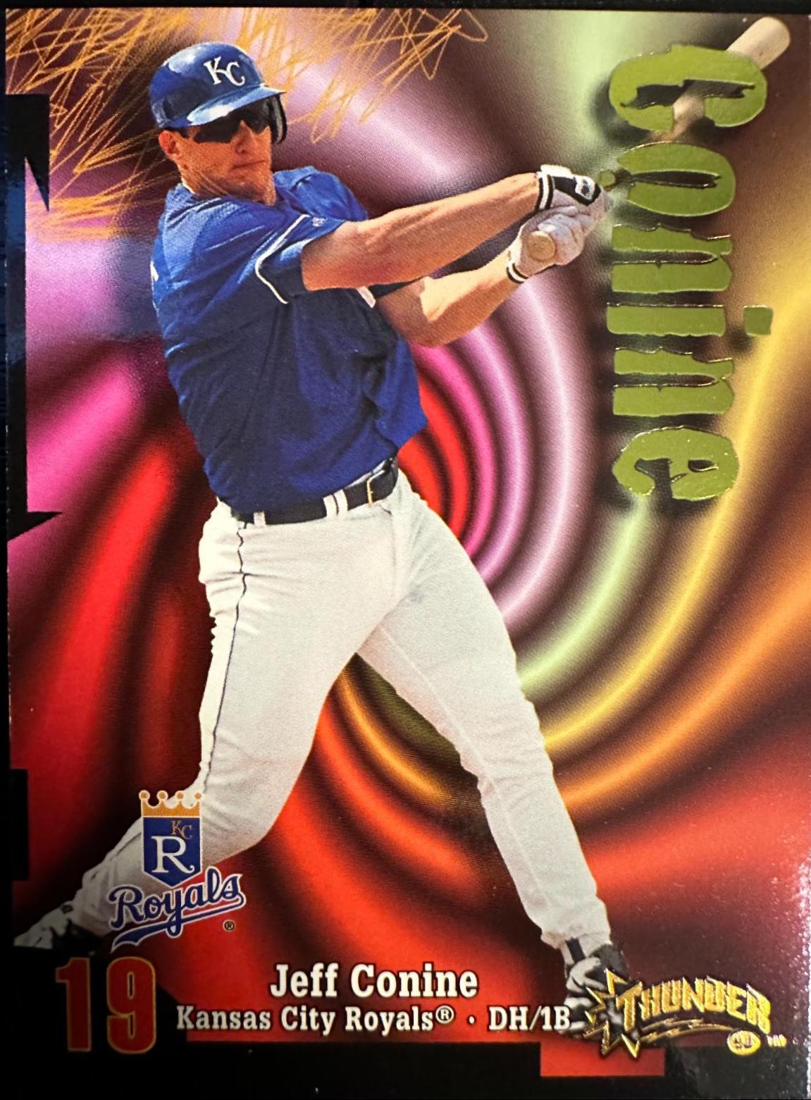 Jeff Conine #55 Baseball Cards 1998 Skybox Thunder
