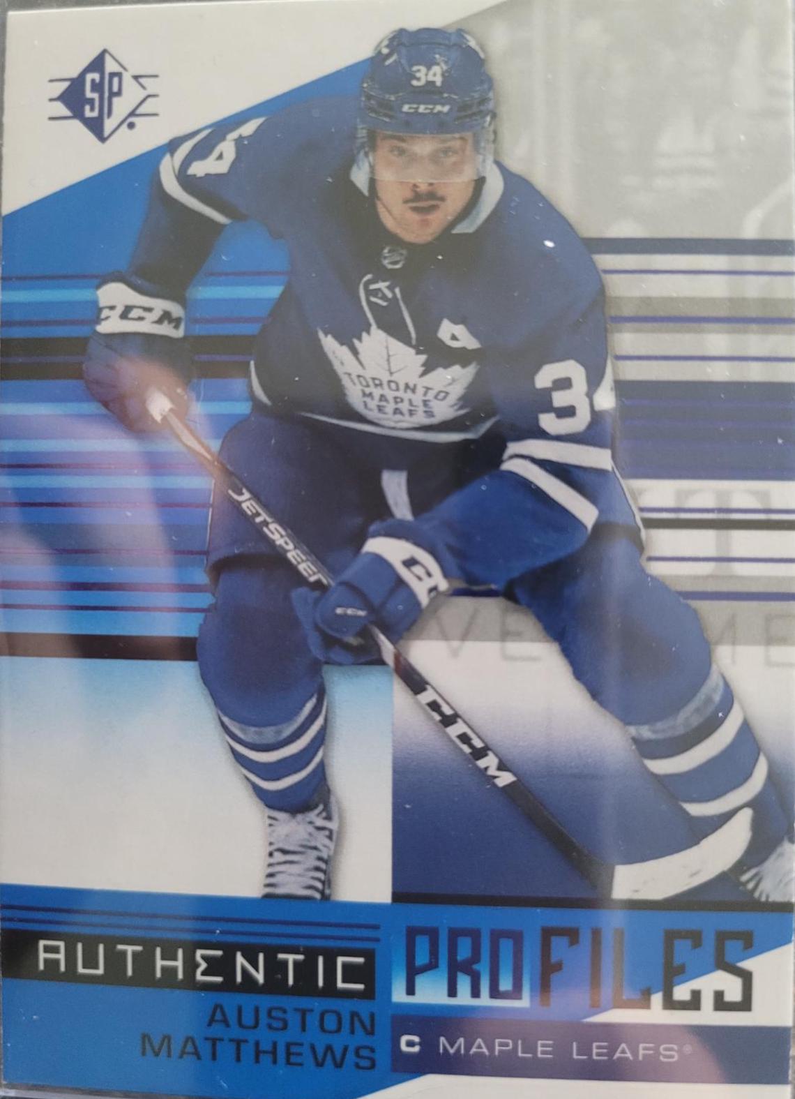 Auston Matthews #AP-AM Hockey Cards 2019 SP Authentic Profiles