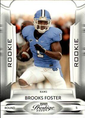 Brooks Foster #117 Football Cards 2009 Playoff Prestige