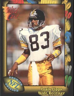 Louis Lipps #50 Football Cards 1991 Wild Card