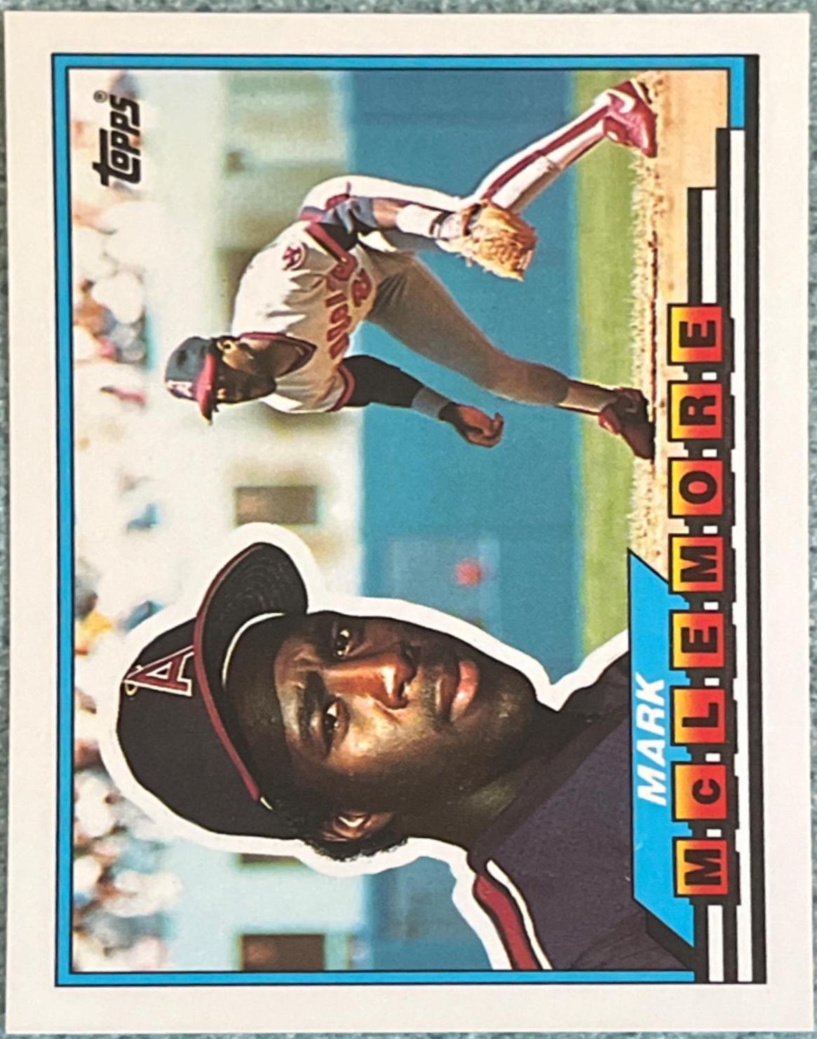 Mark McLemore #30 Baseball Cards 1989 Topps Big