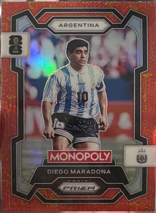 Diego Maradona #3 2026 Panini Prizm Monopoly FIFA World Cup