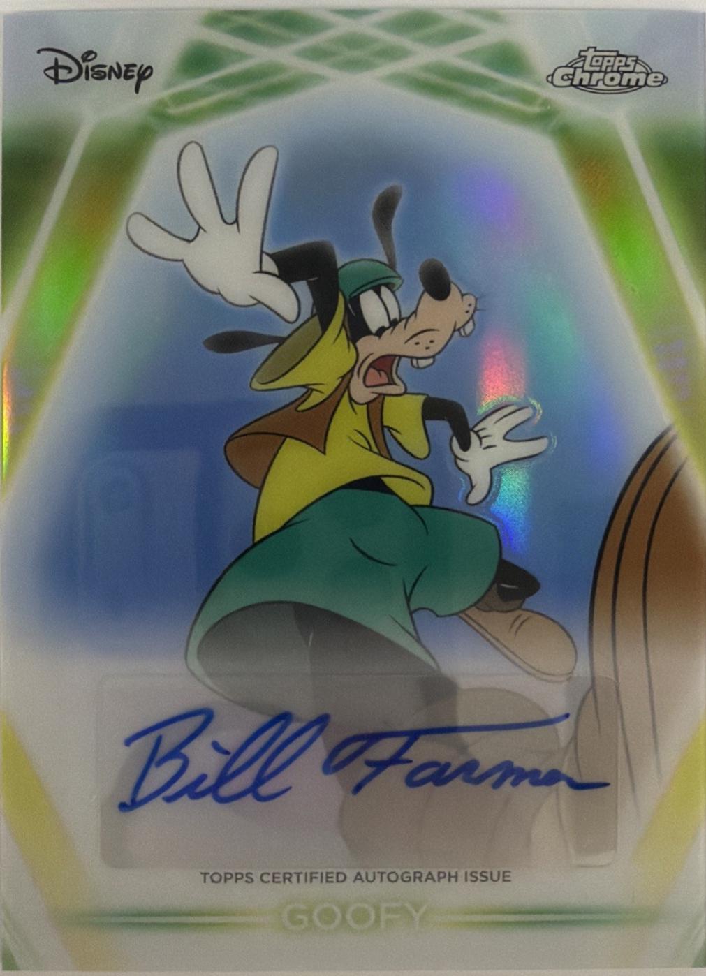 Bill Farmer #CNA-BF Prices | 2026 Topps Disney Neon Chrome Etch